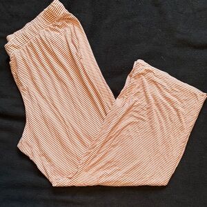 Old Navy Striped Pajama Pants - Orange and White